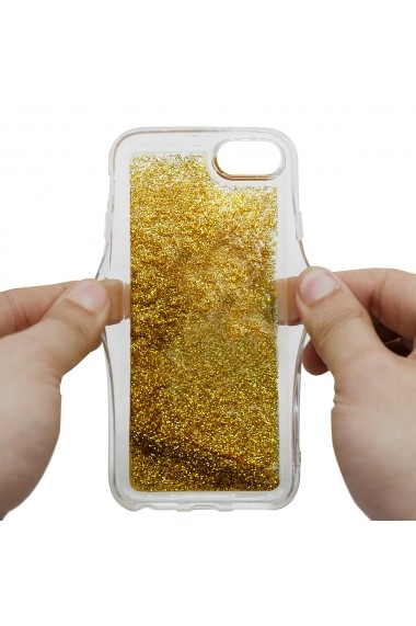 Carcasa iPhone 8 / 7 Lemontti Liquid Sand Unicorn Glitter