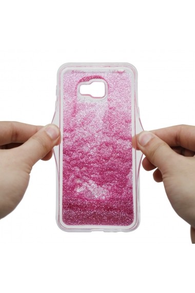 Carcasa Samsung Galaxy J4 Plus Lemontti Liquid Sand Makeup Glitter