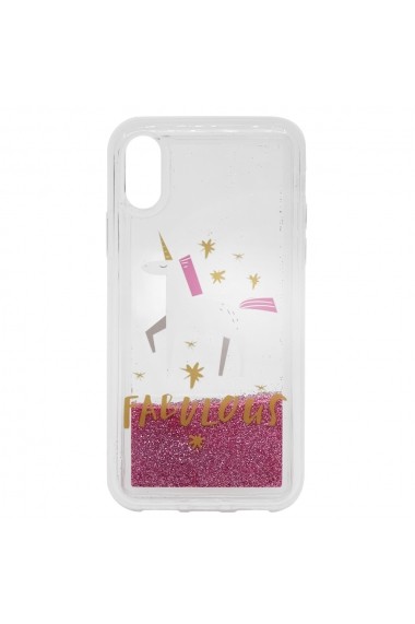 Carcasa iPhone XS / X Lemontti Liquid Sand Fabulous Glitter