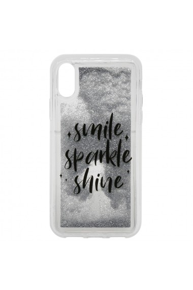 Carcasa iPhone XS / X Lemontti Liquid Sand Smile  Sparkle  Shine