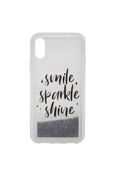 Carcasa iPhone XS / X Lemontti Liquid Sand Smile  Sparkle  Shine