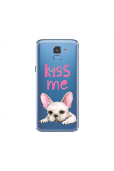 Husa Samsung Galaxy J6 (2018) Lemontti Silicon Art Pug Kiss