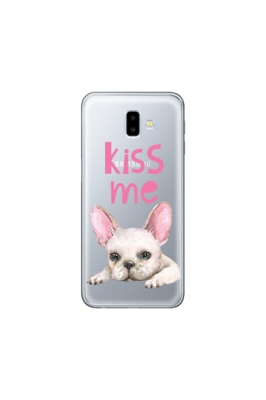 Husa Samsung Galaxy J6 Plus Lemontti Silicon Art Pug Kiss