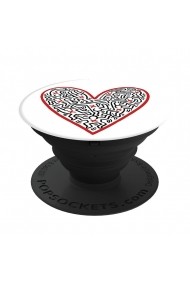 Suport Popsockets Stand Adeziv Cross My Heart by Keith Haring