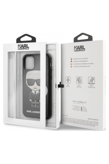 Husa iPhone 11 Pro Karl Lagerfeld Colectia Ikonik Negru