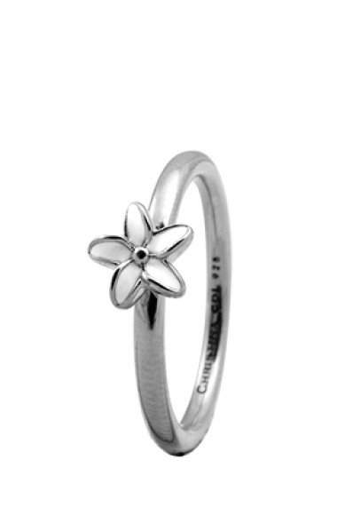 Inel Flower 1.8A argintiu