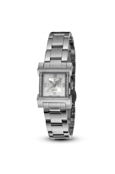 Ceas elegant casual Swiss Made 52 diamante 1 diamant negru cadran cu sidef natural Christina Watches