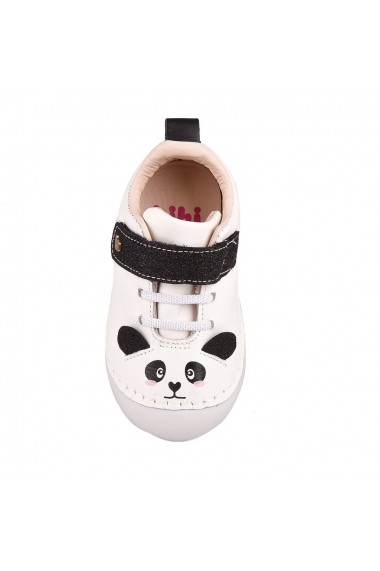 Pantofi Fetite BIBI Grow Alb/glitter Panda