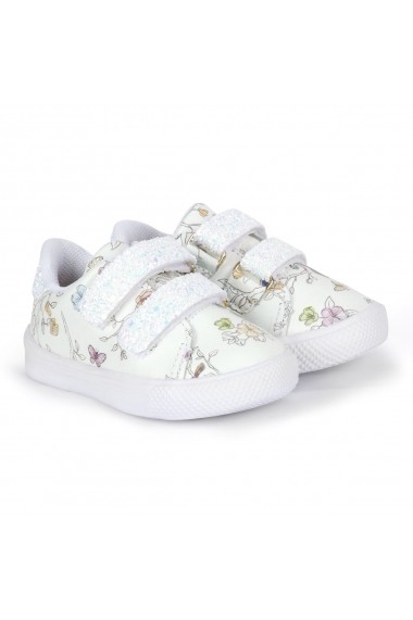Pantofi Fete Bibi Agility Mini Floral-Glitter
