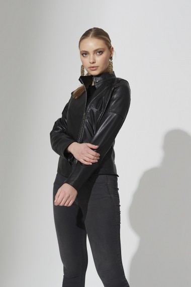 Jacheta din piele IPARELDE IPAW309 negru