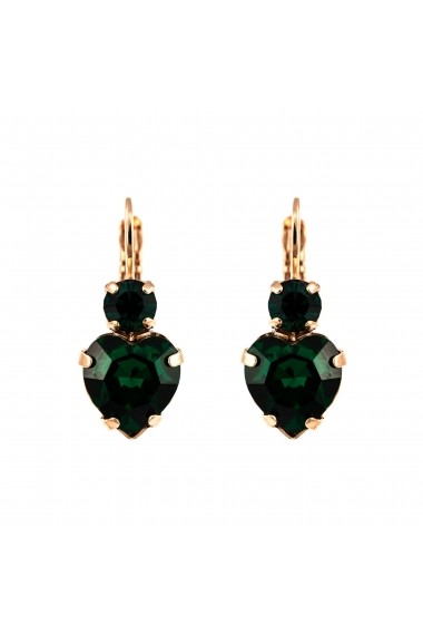 Cercei Emerald placati cu aur 24K - 1100/3-205205RG6