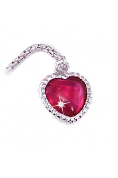 Bratara Argint 925 Tennis Luxury CZ Ruby Lobster Bolo - Red Heart