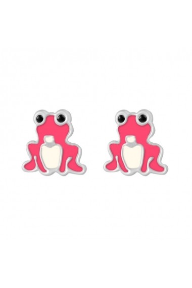 Cercei Argint 925 pentru copii Little Pink Frog