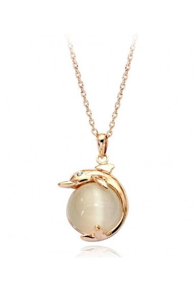 Colier cu cristale Gold Real Pearl