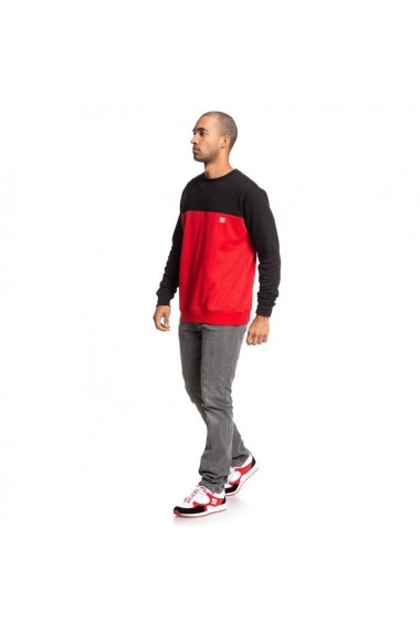 Bluza barbati Dc Shoes Rebel Crew Block 3 Red/black EDYFT03456-XKKR