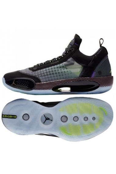 Pantofi sport pentru barbati Nike jordan  ir Jordan XXXIV Low Black Vapor Green M CZ7750-003