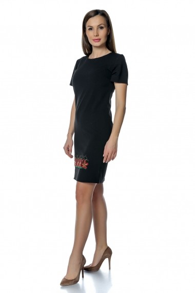 Rochie scurta Crisstalus RO242 neagra