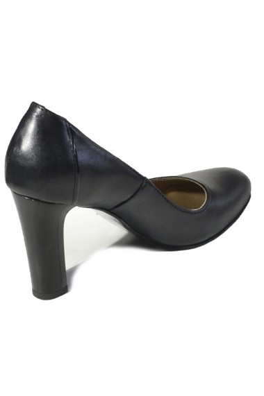 Pantofi cu toc Mopiel din piele naturala Corsica 24707 negru