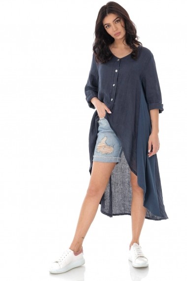Cardigan Roh Boutique lung din in - NAVY - ROH - JR517 bleumarin