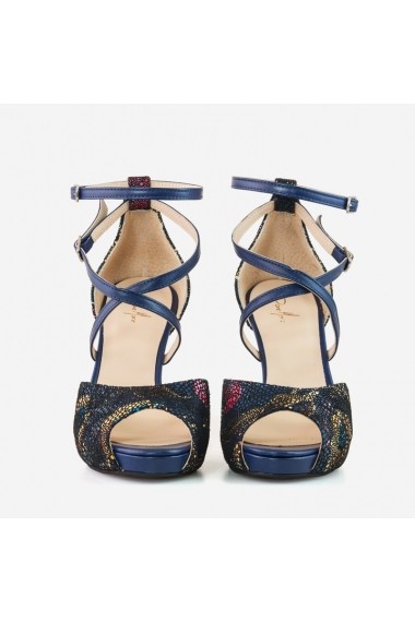 Sandale din piele naturala bleumarin Cairo Dianemarie   S126