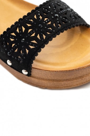 Sandale plate Rammi RMM-867black Negru