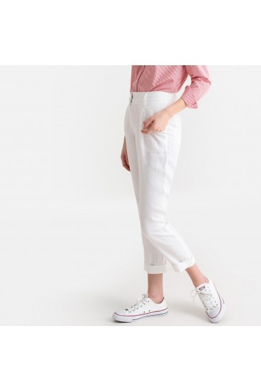 Pantaloni drepti La Redoute Collections GFX505 alb