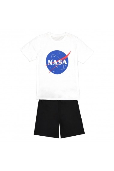 Pijama scurta NASA GGC656 alb