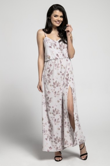 Rochie NAOKO GLB-AT192 LILAC PASTEL FLOWERS Lila