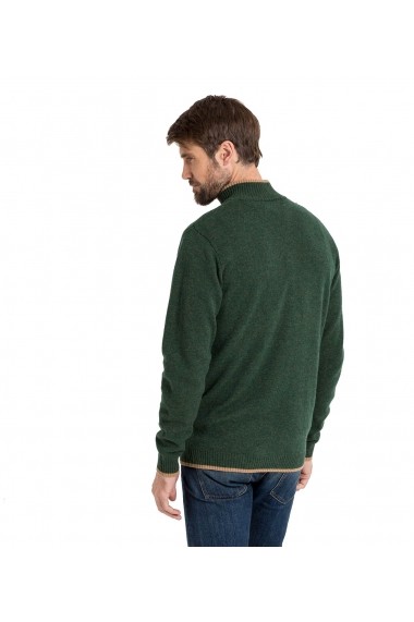 Pulover din lana Wool Overs N8M-Tweed-Camel Verde