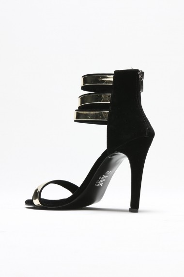 Sandale cu toc ROVIGO 900902-02 negru