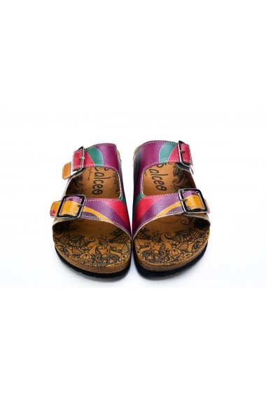 Papuci CALCEO CAL211 Multicolor