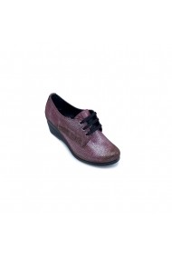Pantofi piele naturala Torino 244 bordo sidef