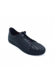 Pantofi sport piele naturala Torino 3658 negri