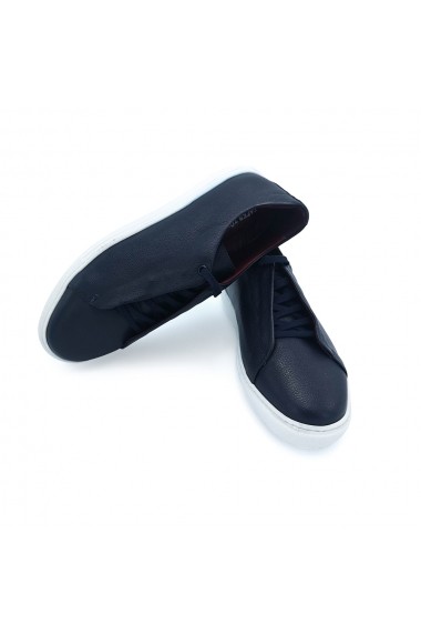 Pantofi sport piele naturala Torino 3580 bleumarin