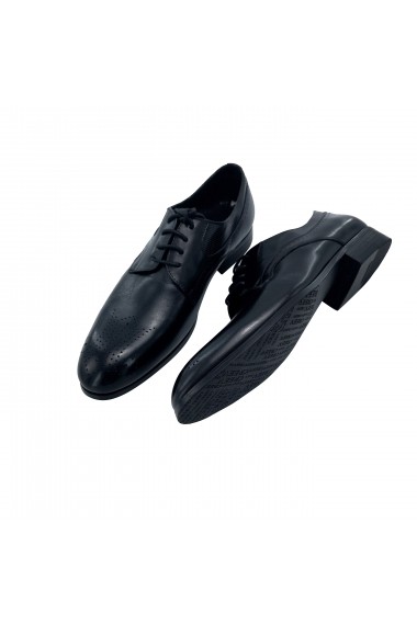 Pantofi din piele Torino 323-5 negri