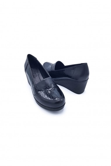 Pantofi piele naturala Torino 410 negri