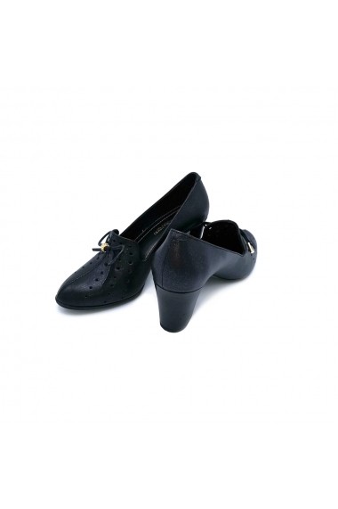 Pantofi piele naturala Torino 1223 negru sidef