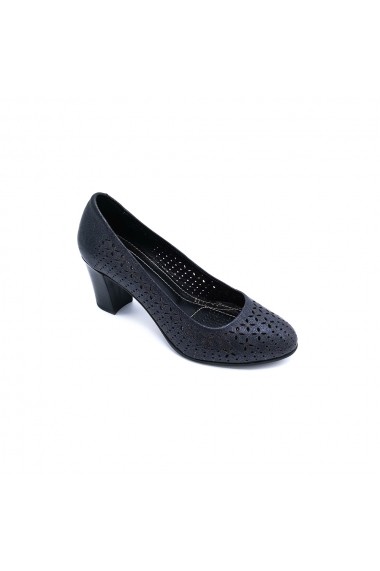 Pantofi piele naturala Torino 2272-1 negru sidef