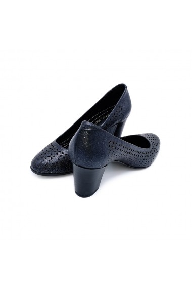Pantofi piele naturala Torino 2272-1 negru sidef