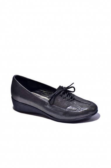 Pantofi piele naturala Torino 1140 negru lucios