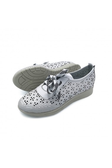 Pantofi piele naturala Torino 5500 alb