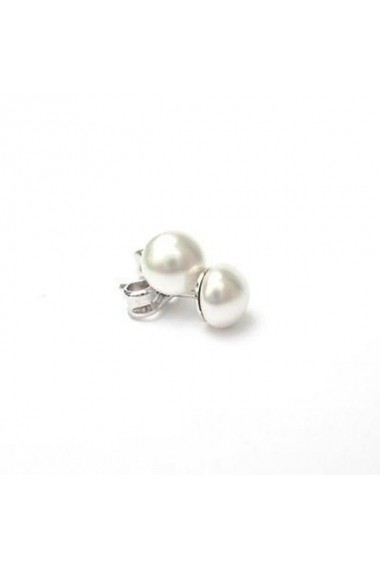 Cercei cu perle Swarovski Carla Brillanti 3204 White Pearl