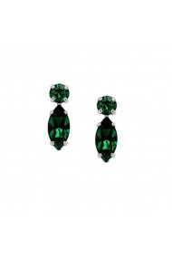 Cercei cu cristale Swarovski Carla Brillanti 3038 Emerald