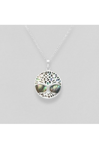 Pandantiv Fine Jewelry Copacul-Vietii din argint veritabil 925 si sidef