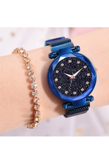 Ceas de dama GENEVA CS953 Starry Sky Albastru