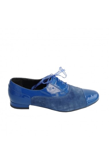 Pantofi oxford Veronesse piele naturala albastru